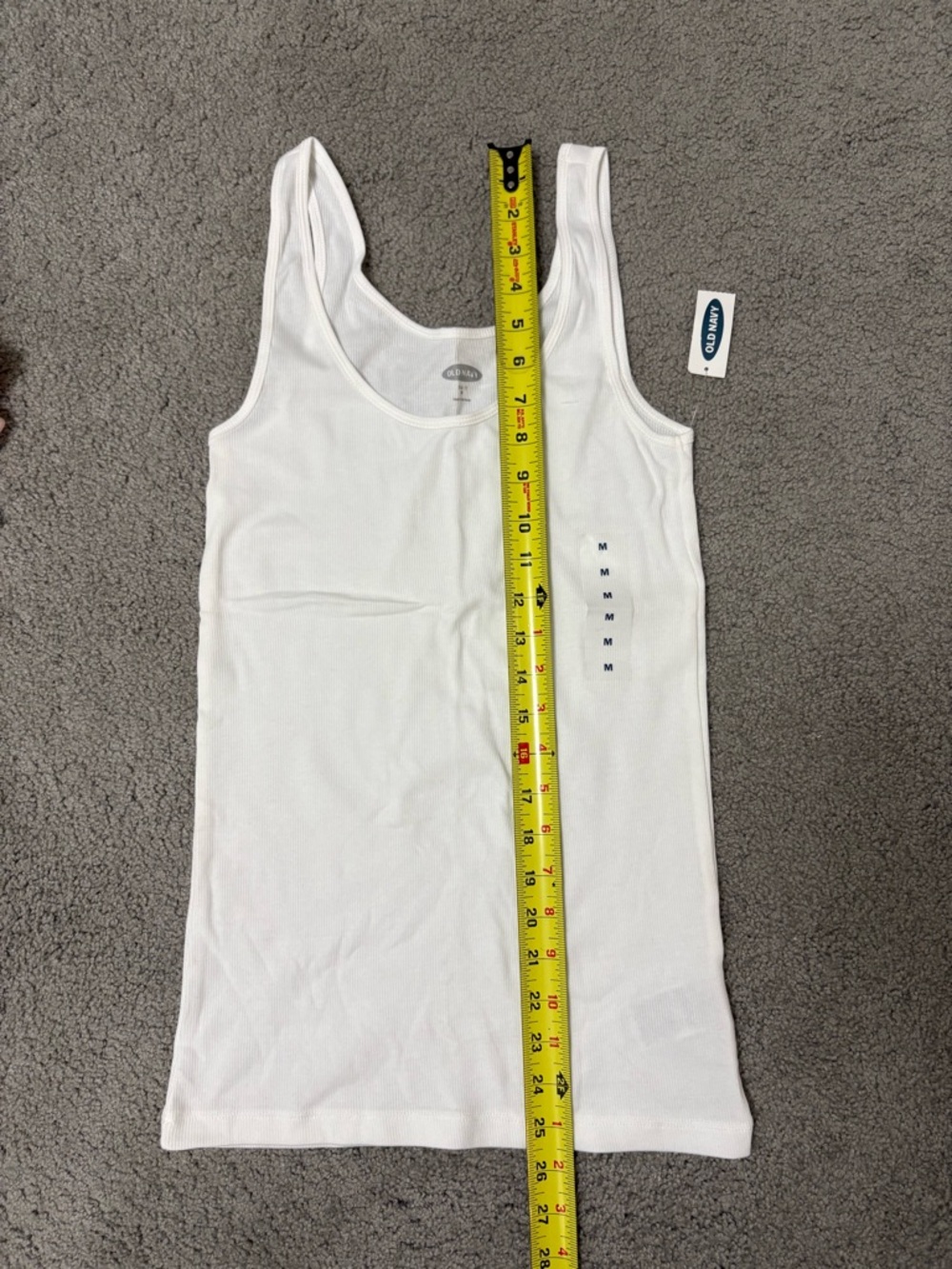 Old Navy 6 tank tops ribbed size medium pink black white yellow - Picture 4 of 7